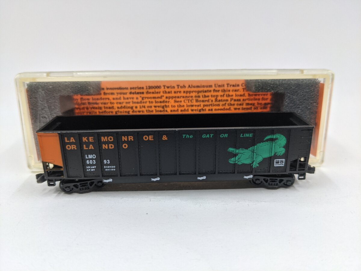 Deluxe Innovations N Scale Lake Monroe & Orlando Gondola #60393 LN/Box