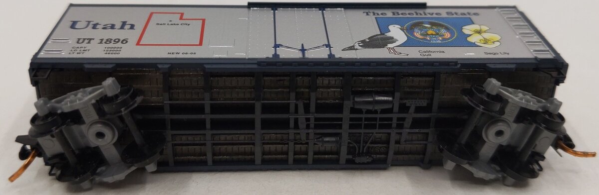 Micro-Trains 02100391 N Scale Utah State 40' Standard Plug Door Boxcar #1896 LN
