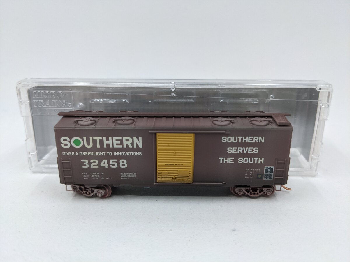 Micro-Trains N Scale Southern Bulk Commodity Boxcar #32458-Weathered LN/Box