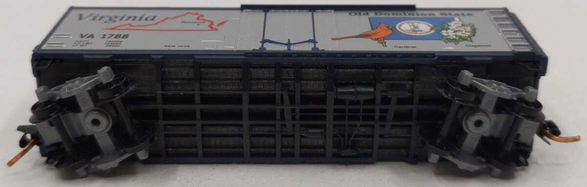 Micro-Trains 02100406 N Virginia State 40' Standard Plug Door Boxcar #1788 LN