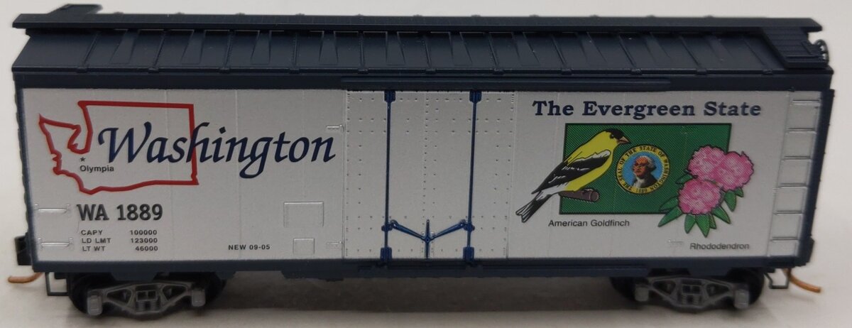 Micro-Trains 02100393 N Washington State 40' Standard Plug Door Boxcar #1889 LN