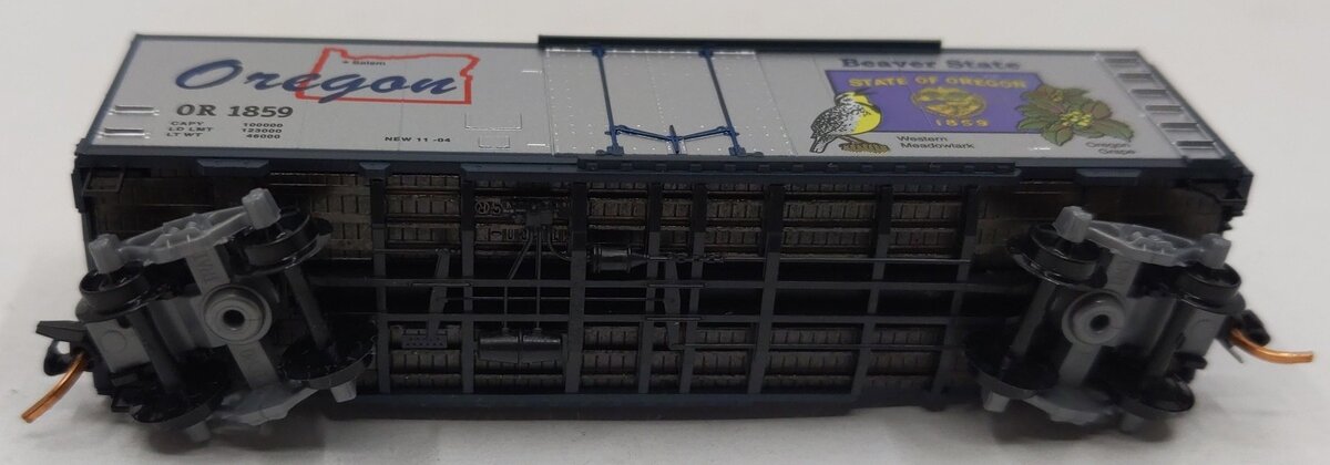 Micro-Trains 02100384 N Scale Oregon State Car 40' Plug Door Boxcar #1859 LN
