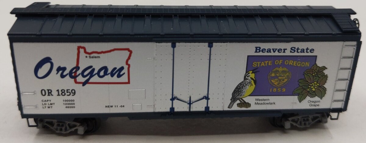 Micro-Trains 02100384 N Scale Oregon State Car 40' Plug Door Boxcar #1859 LN