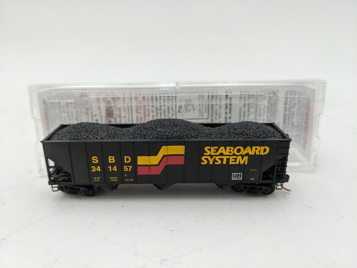 Micro-Trains 10800050 N SBD 100-Ton 3-Bay Rib Side Open Hopper w/Load #341457 LN/Box
