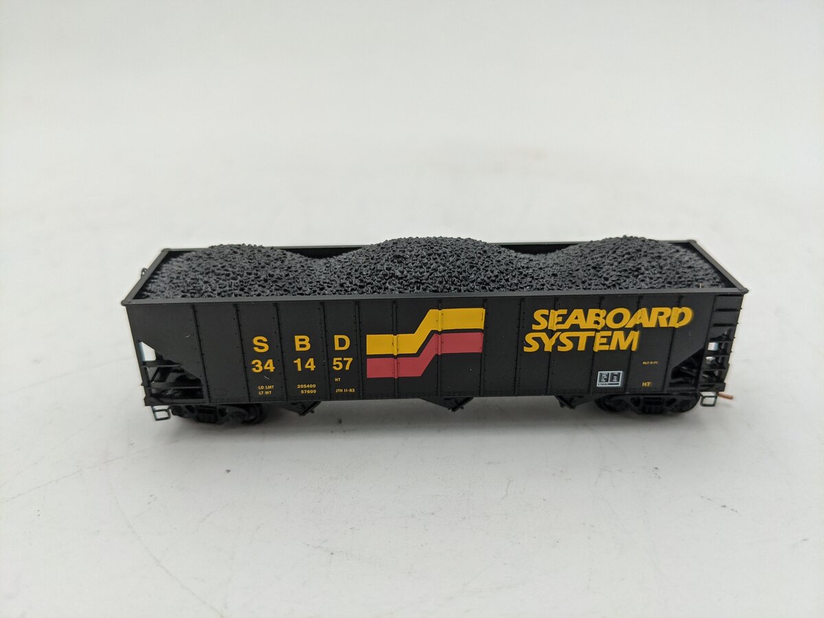 Micro-Trains 10800050 N SBD 100-Ton 3-Bay Rib Side Open Hopper w/Load #341457 LN/Box