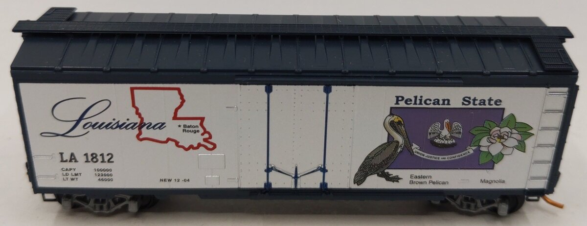 Micro-Trains 02100385 N Scale Louisiana Car 40' Standard Plug Door Boxcar #1812 LN