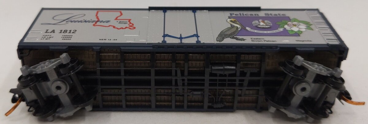 Micro-Trains 02100385 N Scale Louisiana Car 40' Standard Plug Door Boxcar #1812 LN