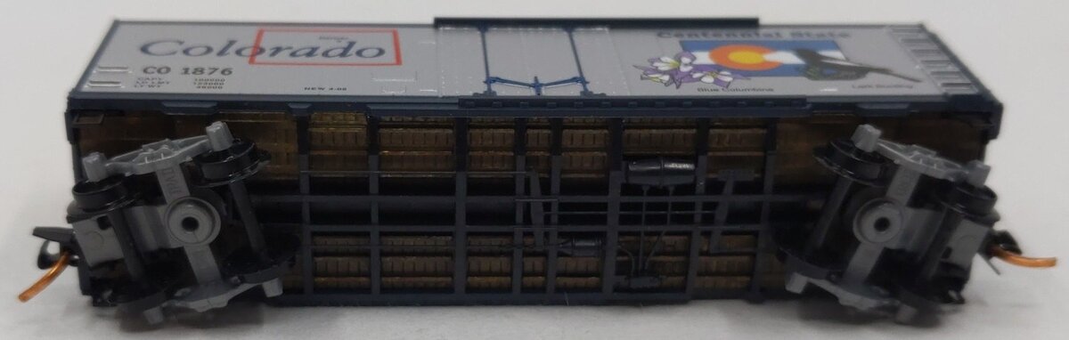 Micro-Trains 02100400 N Scale Colorado Car 40' Standard Plug Door Boxcar #1876 LN