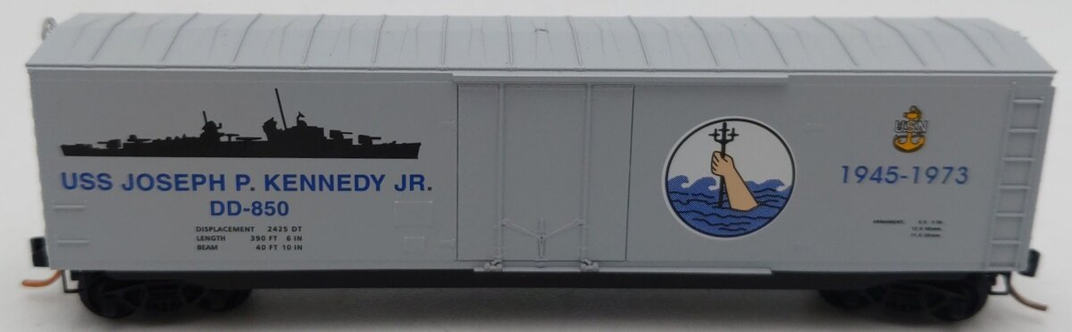 Micro-Trains 03800404 N Scale USS J.P. Kennedy, Jr. 50' Standard Boxcar #DD-850 LN
