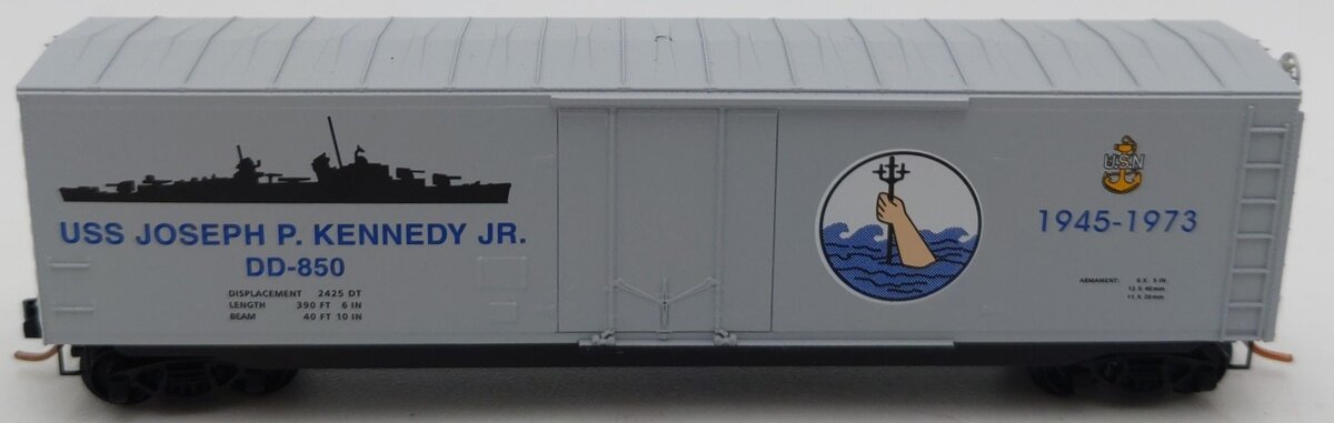 Micro-Trains 03800404 N Scale USS J.P. Kennedy, Jr. 50' Standard Boxcar #DD-850 LN