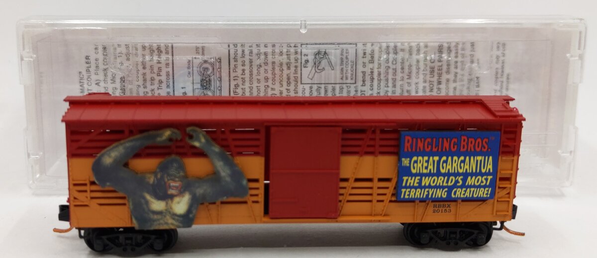 Micro-Trains 03500190 N Scale Ringling Bros. 40' Despatch Stock Car #20153 LN/Box