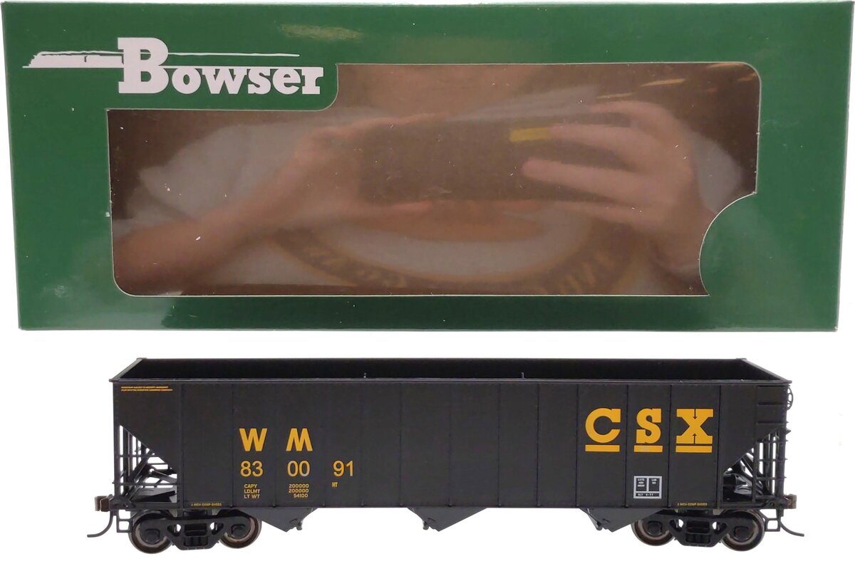 Bowser 41174 HO CSX/WM 100-Ton 3-Bay Hopper Executive Line #830091 LN/Box