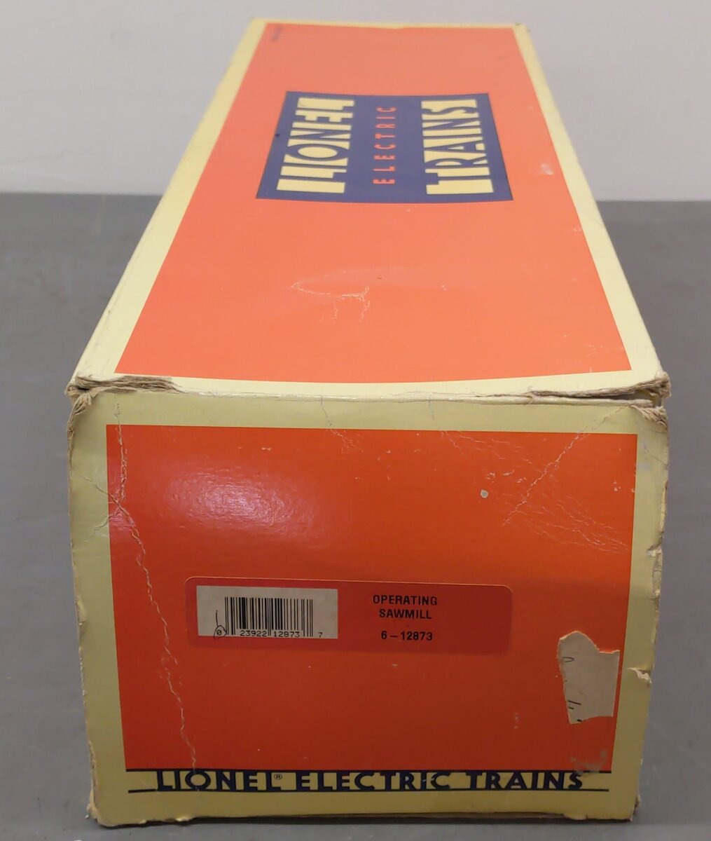 Lionel 6-12873 O Operating Sawmill with Brown Base EX/Box