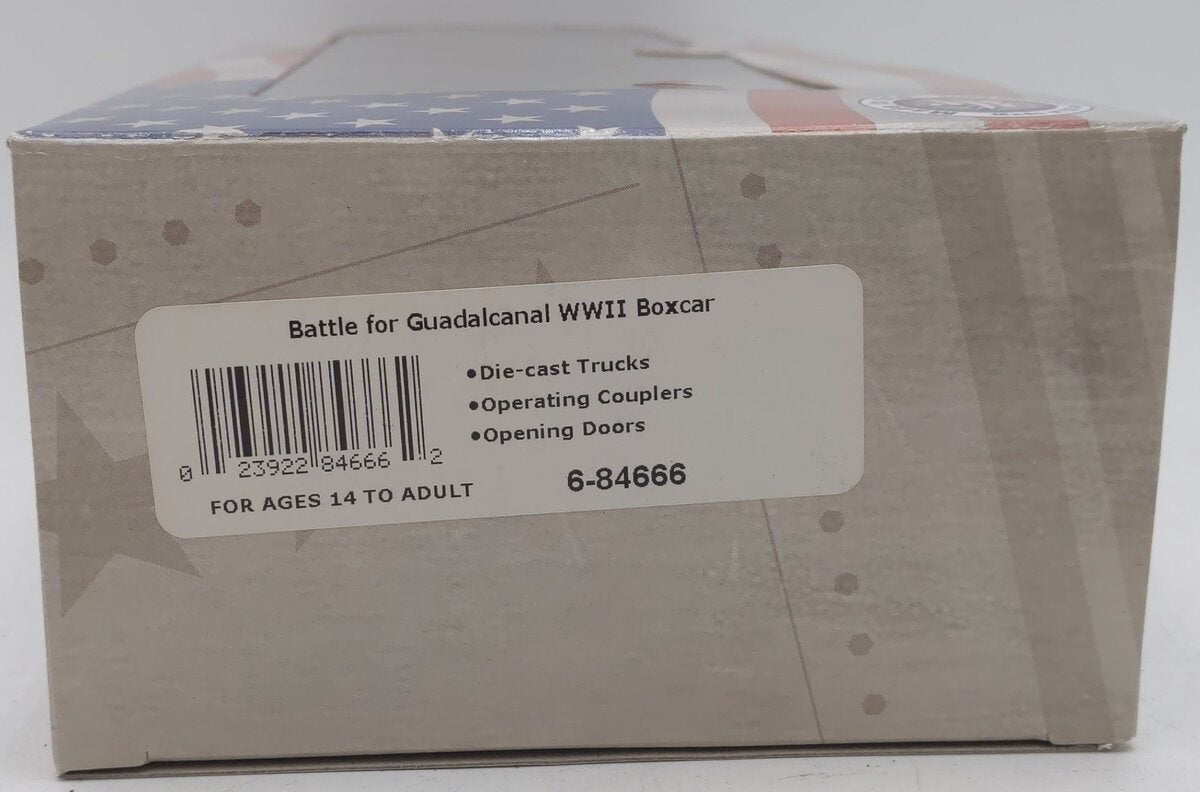 Lionel 6-84666 O Gauge USA Battle for Guadalcanal Boxcar EX/Box