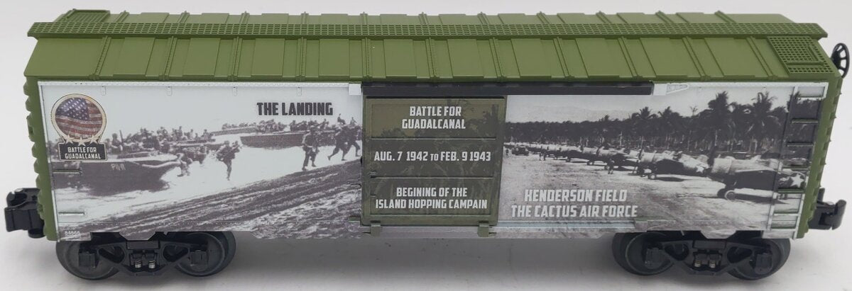 Lionel 6-84666 O Gauge USA Battle for Guadalcanal Boxcar EX/Box