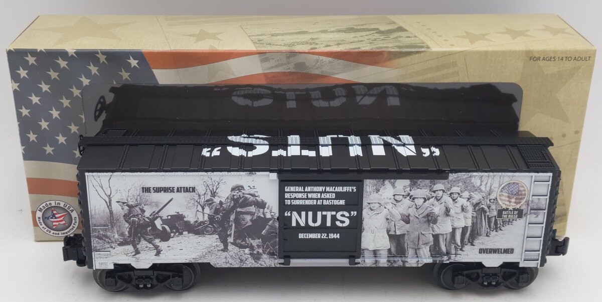 Lionel 6-84667 O Battle of the Bulge "NUTS" Boxcar EX/Box