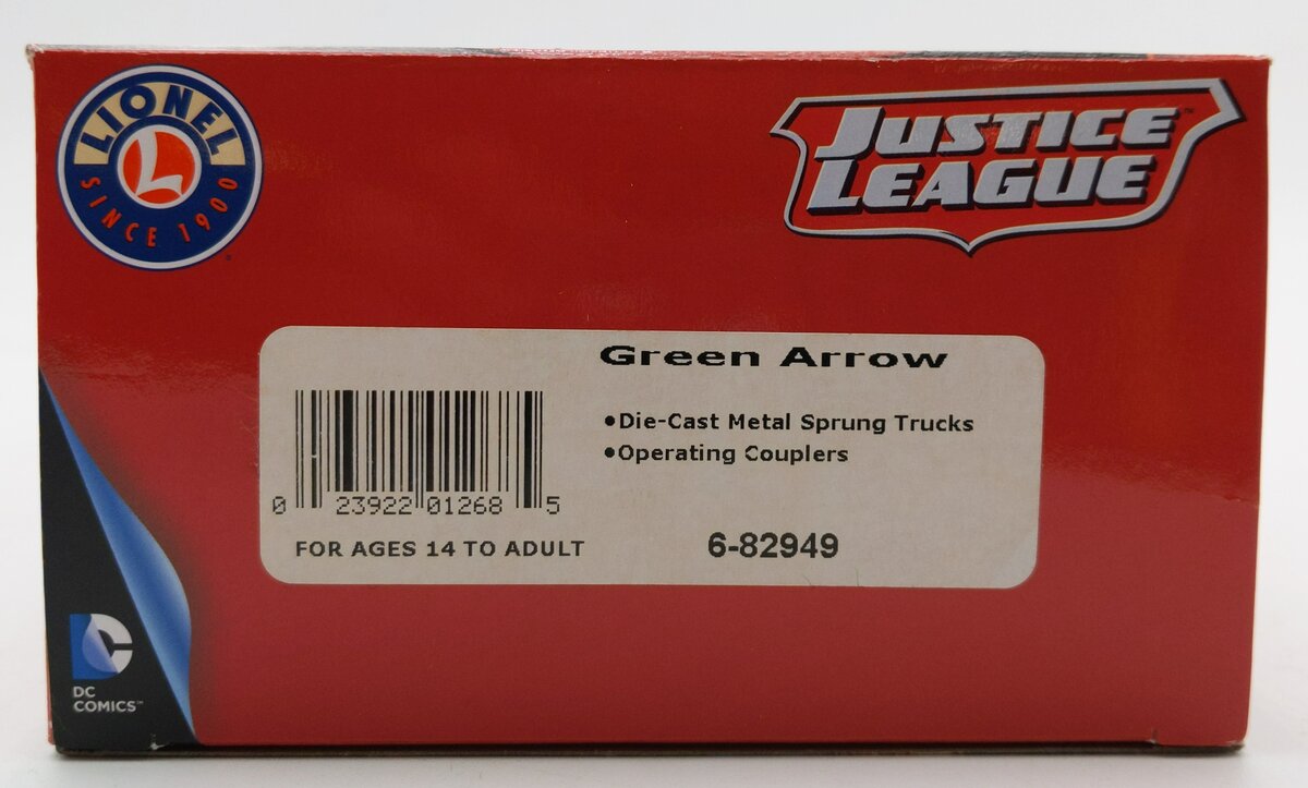 Lionel 6-82949 O Gauge DC Comics Justice League Green Arrow Boxcar NIB