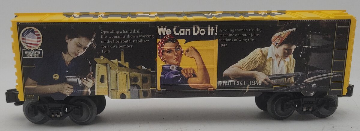 Lionel 6-83783 O Gauge USA Rosie the Riveter Boxcar EX/Box