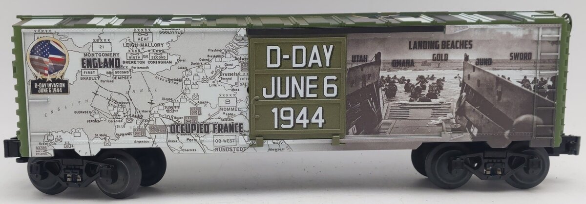 Lionel 6-83786 O Gauge D-Day Invasion Boxcar EX/Box
