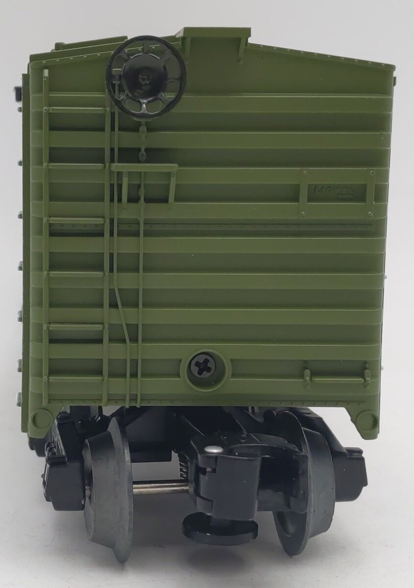 Lionel 1938220 O Gauge US Army WWII Sherman Tank Boxcar EX/Box