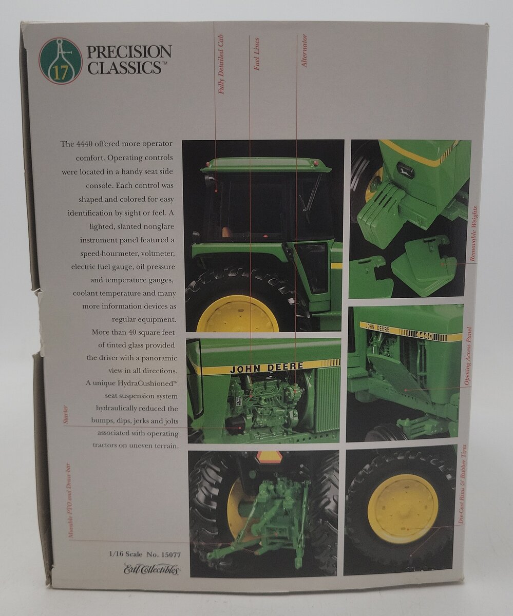 Precision Classics 15700 1:16 Scale Diecast 4440 John Deere Tractor EX/Box