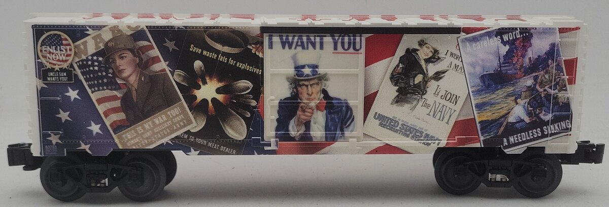 Lionel 6-83788 Uncle Sam Enlist Now Boxcar EX/Box