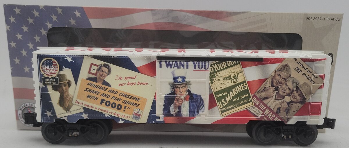 Lionel 6-83788 Uncle Sam Enlist Now Boxcar EX/Box