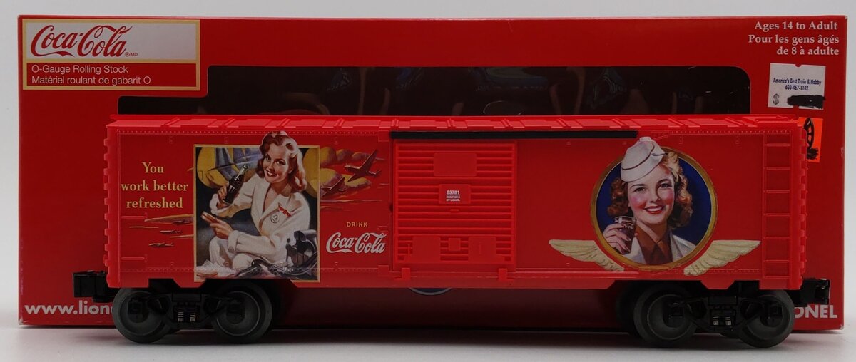 Lionel 6-83781 O Coca-Cola™ Heritage Military Boxcar #2 LN/Box