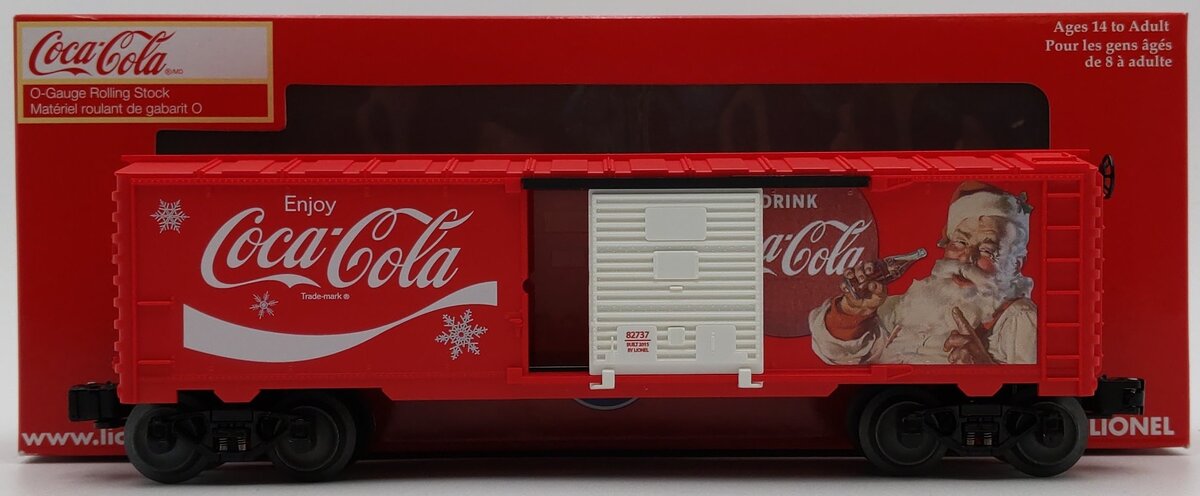 Lionel 6-82737 O Coca Cola Santa Car Boxcar LN/Box