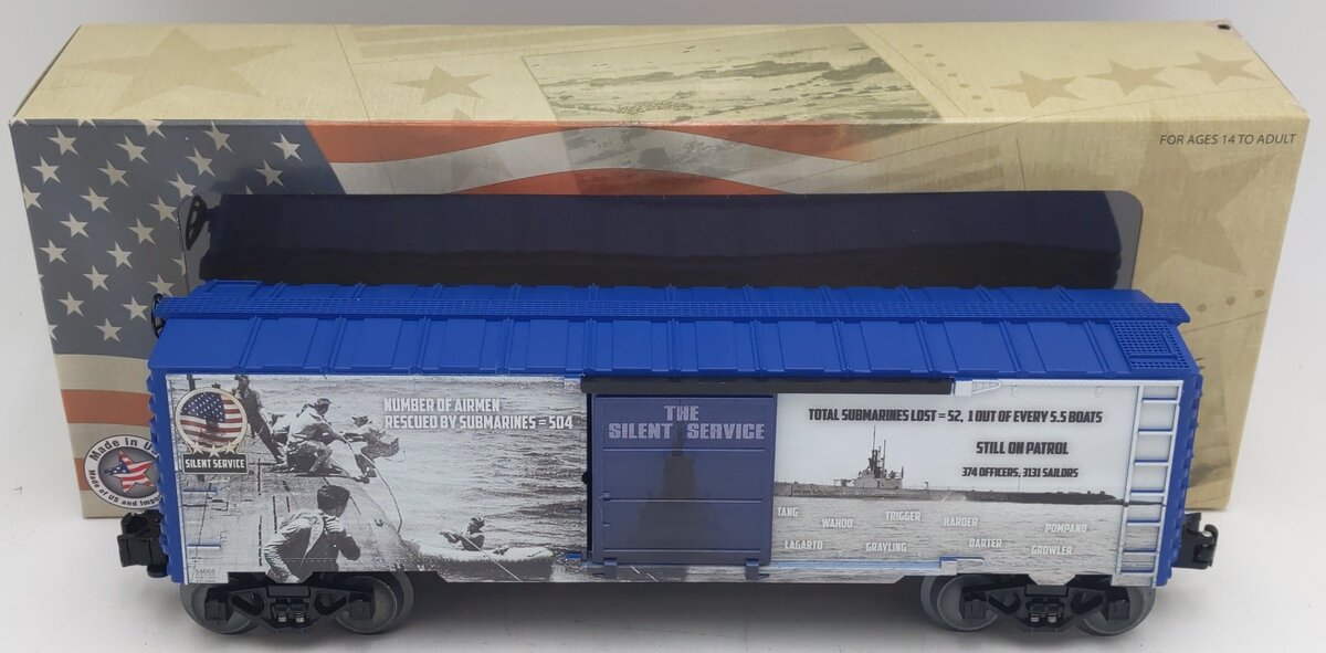 Lionel 6-84668 O Gauge Silent Service WWII Boxcar EX/Box