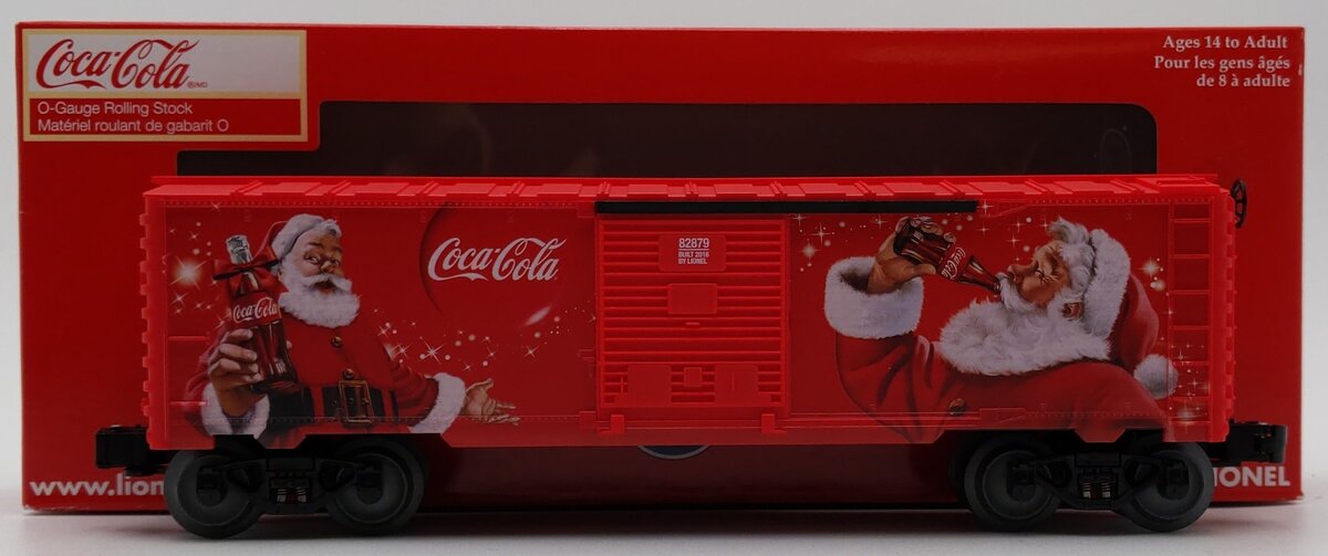 Lionel 6-82879 O Coke Christmas Boxcar LN/Box