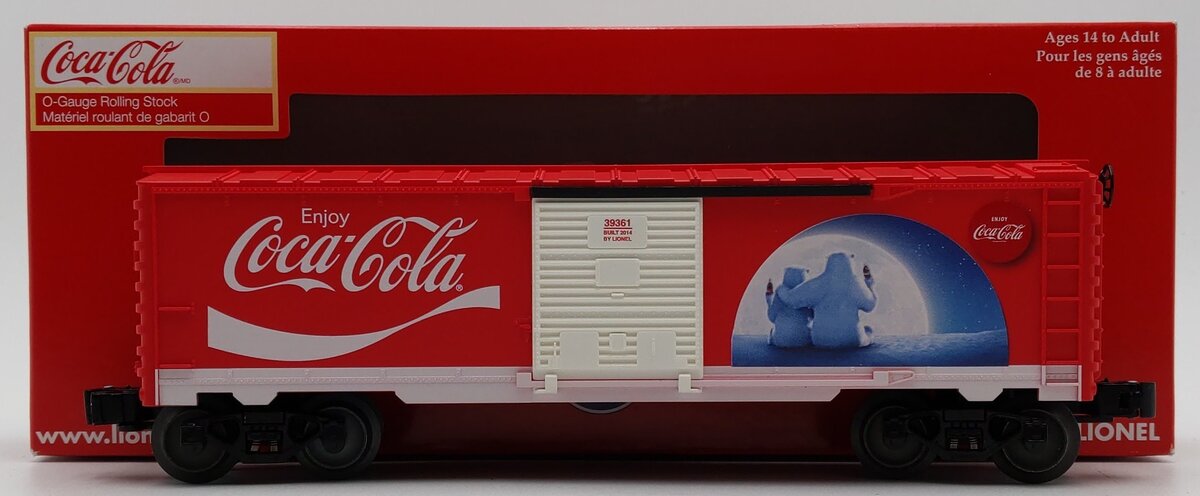Lionel 6-39361 O Gauge Coca-Cola Polar Bear Boxcar LN/Box