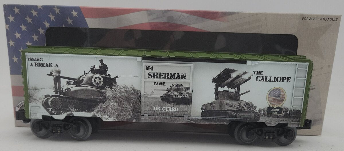 Lionel 1938240 O WWII Liberty Ships Boxcar EX/Box