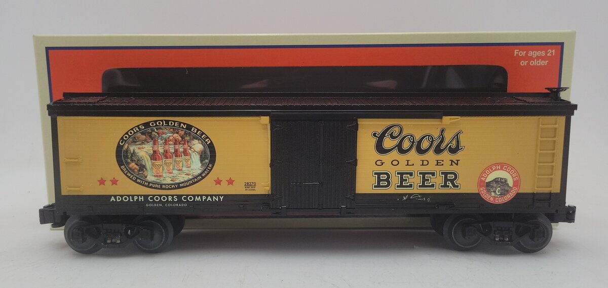 Lionel 1928270 O Gauge Vintage Design Coors Reefer LN/Box