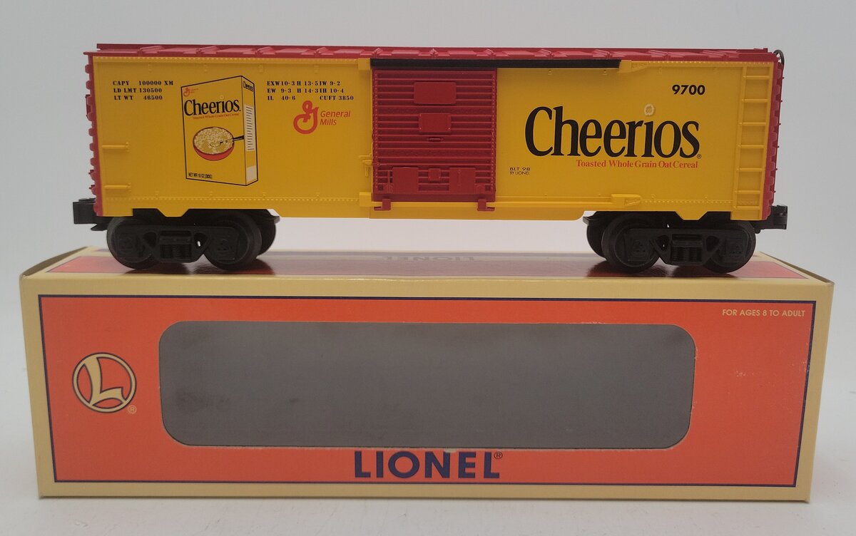 Lionel 6-26216 O Gauge Cheerios Boxcar #9700 EX/Box