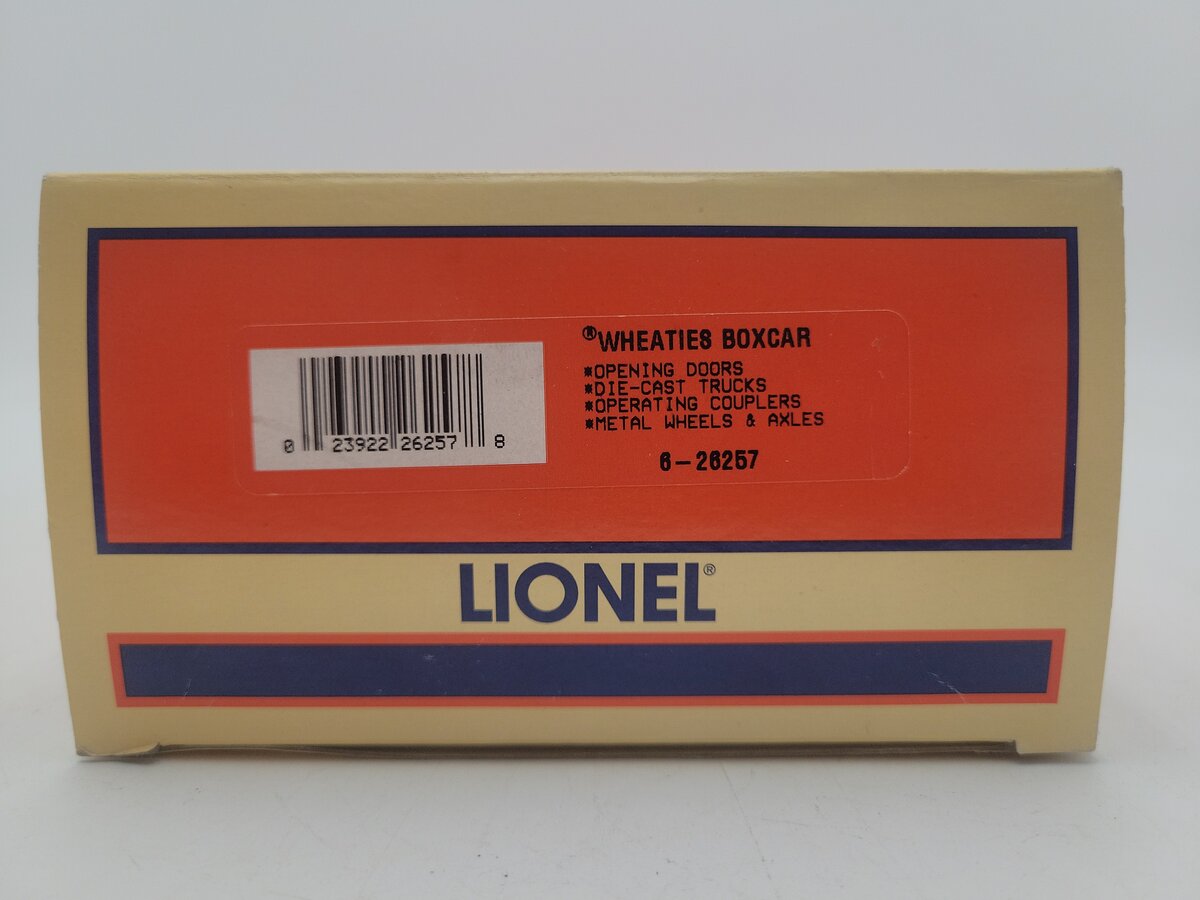 Lionel 6-26257 O Gauge Wheaties Boxcar #9700 EX/Box