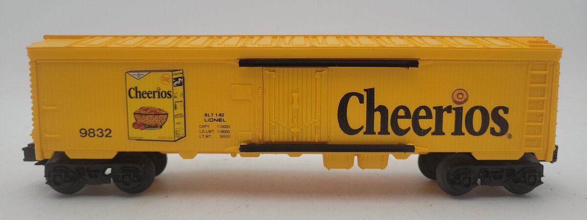 Lionel 6-9832 O Gauge Cheerios Billboard Reefer Car EX/Box