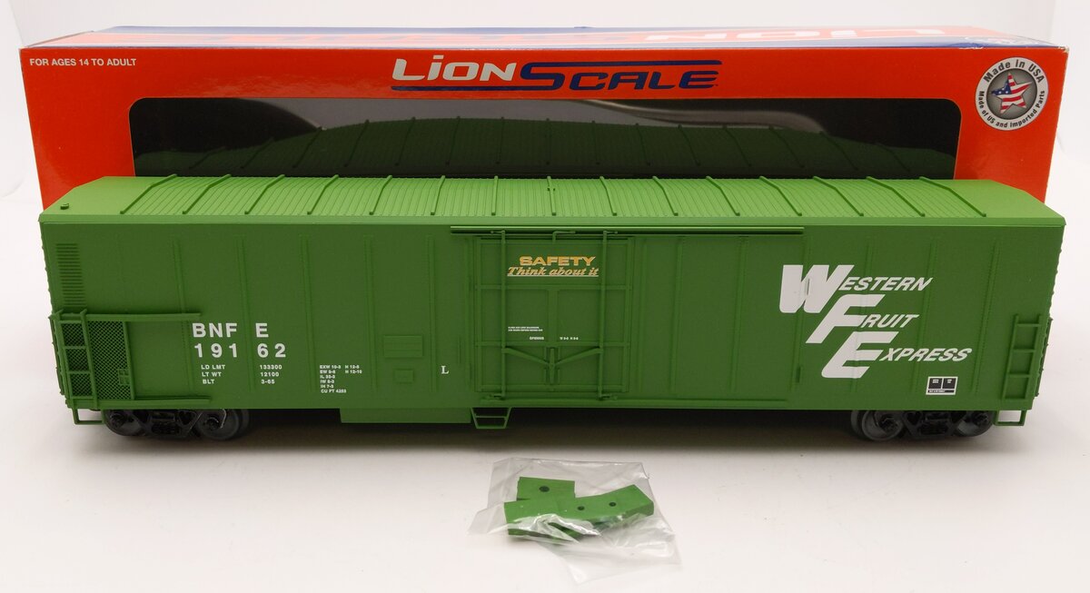 Lionel 3-17205 O Gauge BNFE LionScale 57' Refrigerator Car #19162 LN/Box