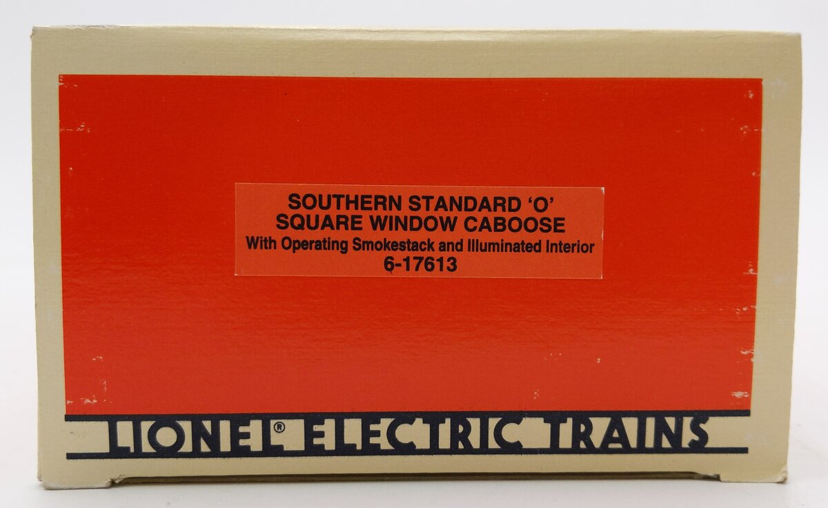 Lionel 6-17613 O Gauge Southern Steelside Caboose w/ Smoke #7613 EX/Box