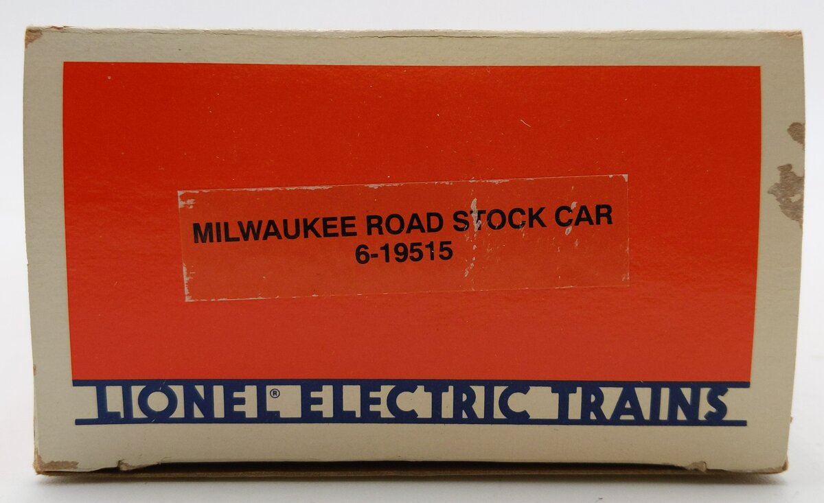 Lionel 6-19515 O Gauge Milwaukee Road Stock Car #19515 EX/Box