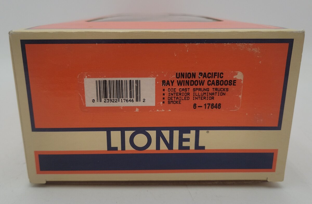 Lionel 6-17646 O Gauge Union Pacifc Bay Window Caboose EX/Box