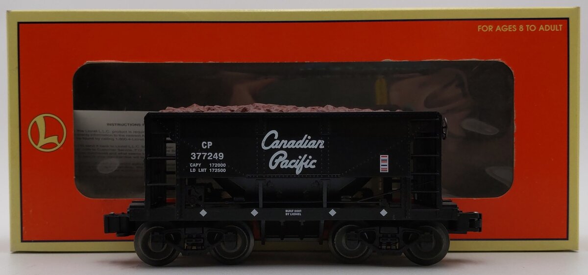 Lionel 6-17802 O Gauge Canadian Pacific Ore Car #377249 w/ Ore Load LN/Box
