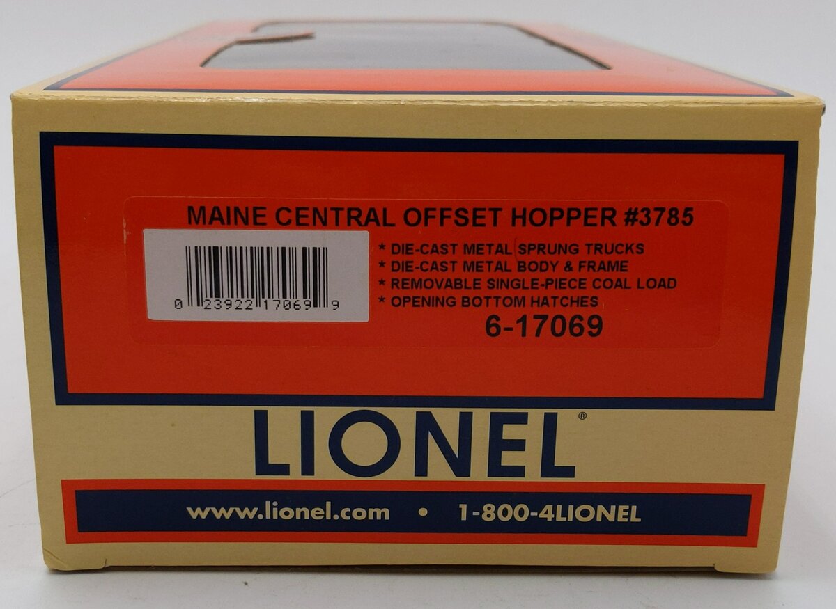 Lionel 6-17069 Maine Central Offset Hopper #3785 EX/Box