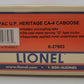 Lionel 6-27603 O Gauge Mopac U.P. Heritage CA-4 Caboose #2891 EX/Box