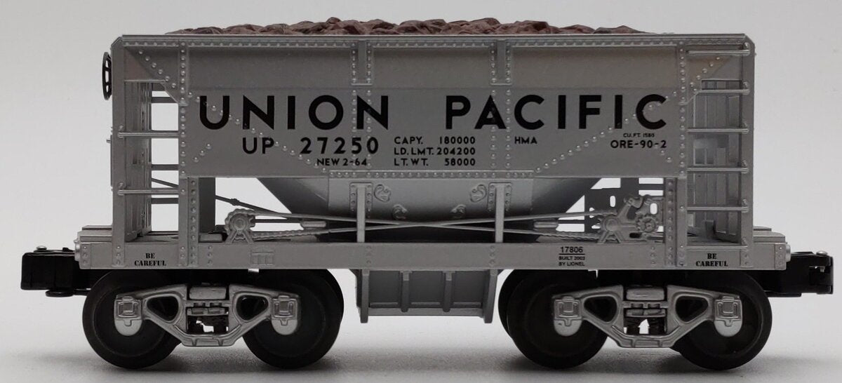 Lionel 6-17806 O Gauge Union Pacific Ore Car with Load #27250 LN/Box