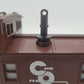 Lionel 6-17608 O Gauge Chessie Steelside Square Window Caboose #17608 w/ Smoke EX/Box