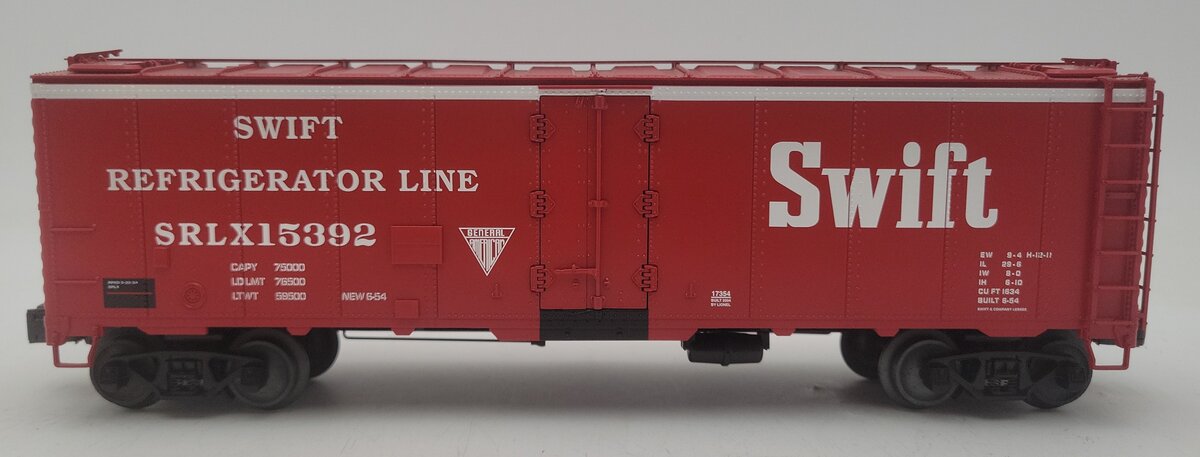Lionel 6-17354 O Gauge Swift Steel Sided Refrigator Car #15392 EX/Box