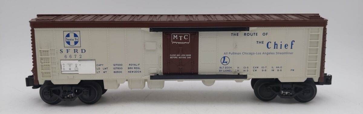 Lionel 6-19564 O Gauge Atchison Topeka Santa Fe Reefer #6672 EX/Box