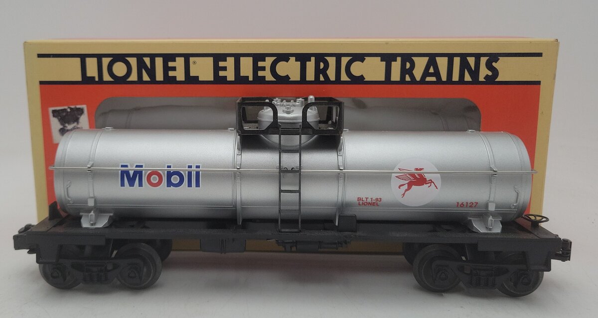 Lionel 6-16127 O Gauge Mobil Oil Corporation Single-Dome Tank Car EX/Box