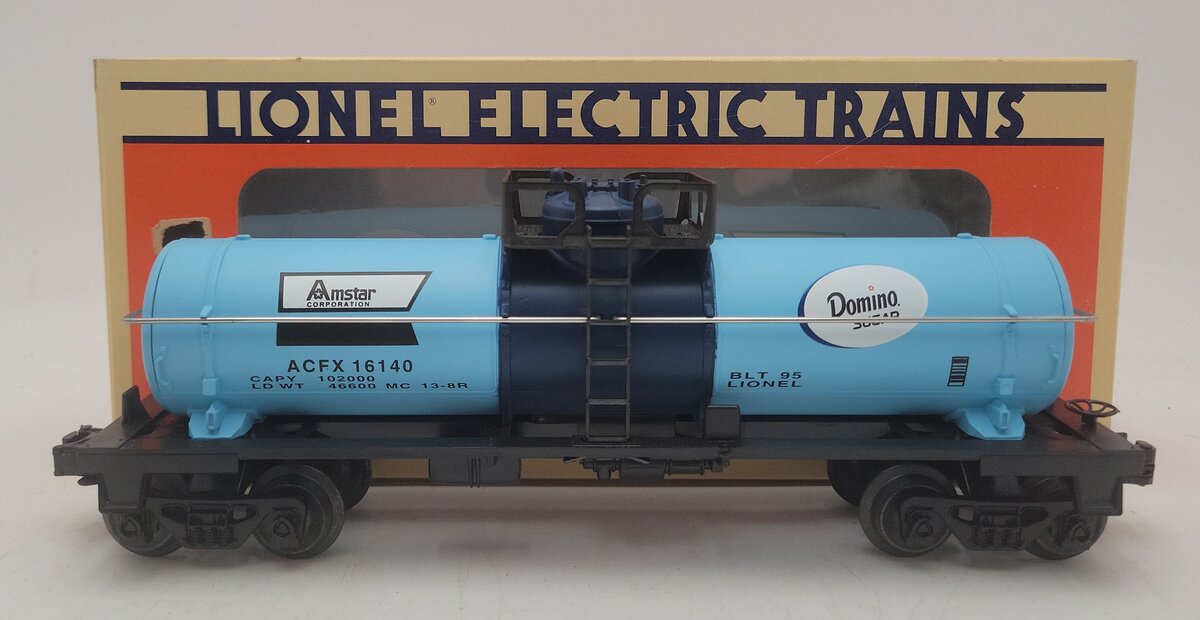 Lionel 6-16140 O Gauge Domino Sugar Single Dome Tank Car #16140 VG/Box